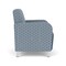 Lesro Siena Lounge Reception Guest Chair, Brushed Steel, RS RainSong Back, MD Titan Seat, RS RainSong Panels SN1101 - alternate 3